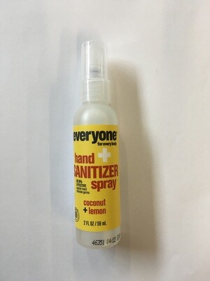 Health and Beauty / Hand Sanitizer / Everyone Coconut Lemon Hand Sanitizer Spray, 2 oz.