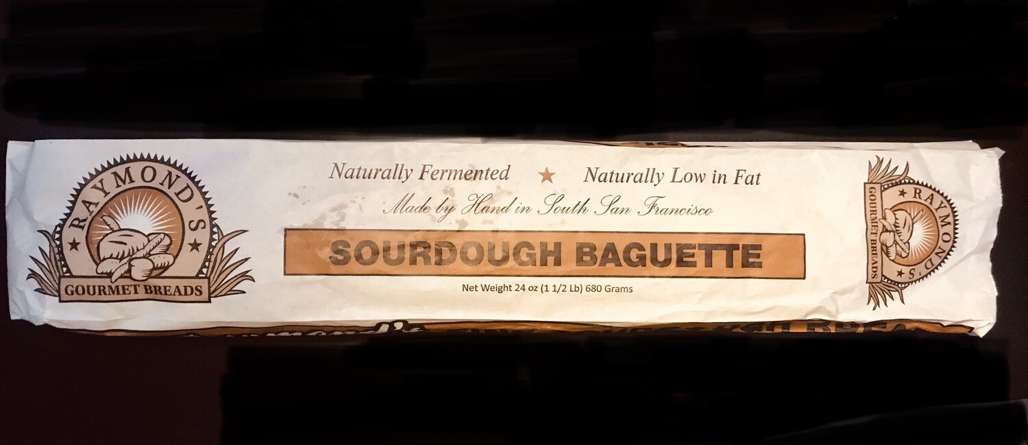 Bread / Baguette / Raymond's Sourdough Baguette, Brown and Serve 1.5 lb