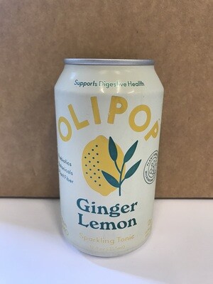 Beverage / Kombucha / Olipop Ginger Lemon, 12 oz