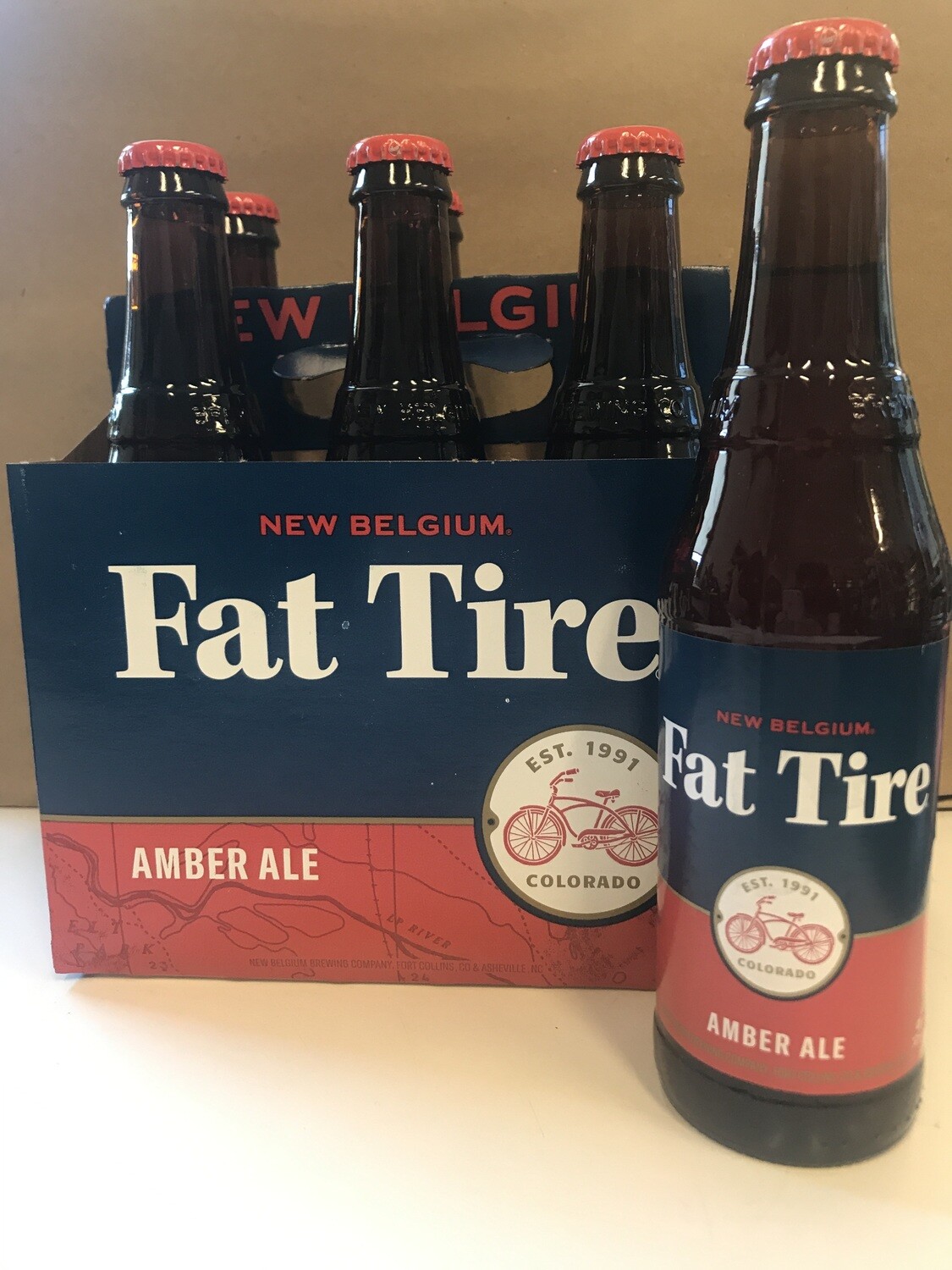 Beer / 6 Pack / New Belgium Fat Tire 6pk