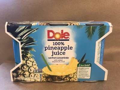 Beverage / Juice / Dole Pineapple Juice 6 pack