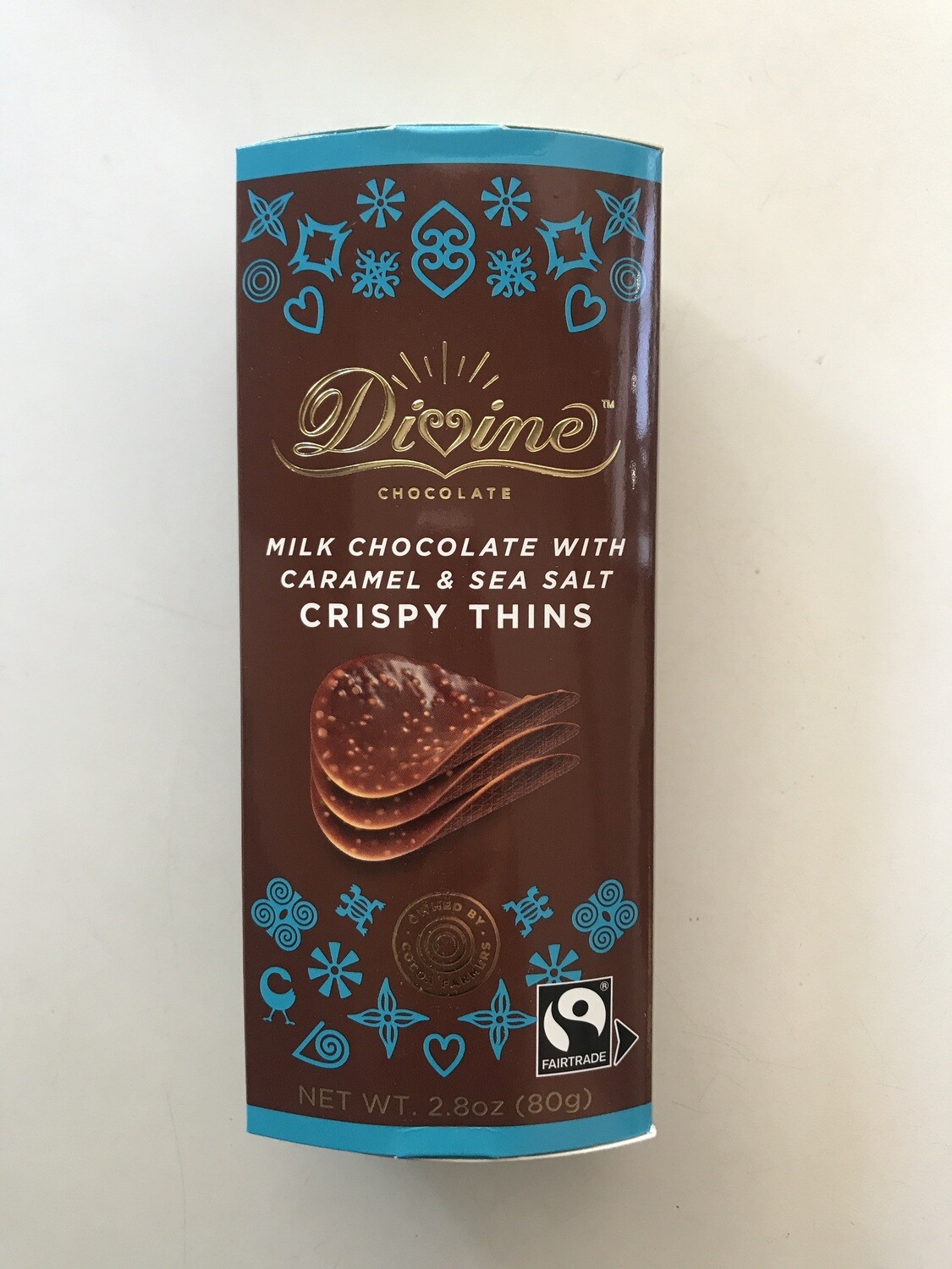 Candy / Chocolate / Divine Crispy Thins, Milk Chocolate Caramel