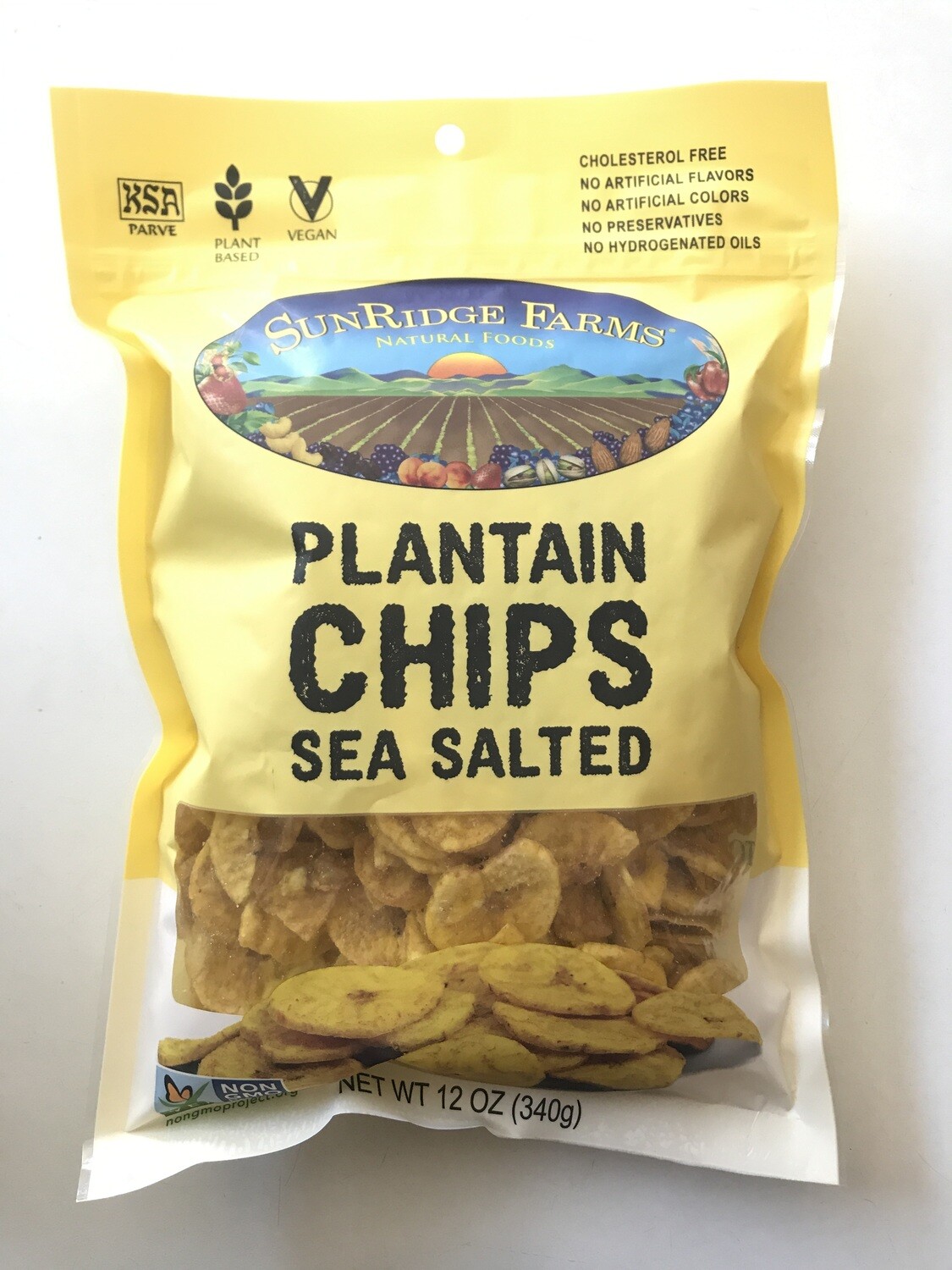 Bulk / Snack / Crispy Roasted & Salted Plantain Chips, 12 oz