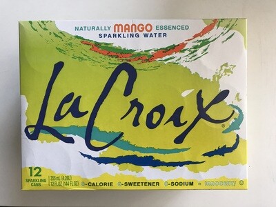 Beverage / Water / La Croix Mango, 12 pk