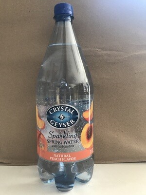 Beverage / Water / Crystal Geyser Peach, 1.25 Liter