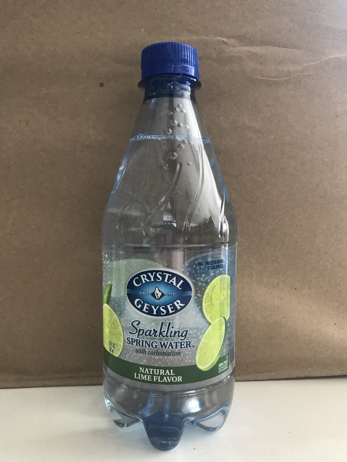 Beverage / Water / Crystal Geyser Lime, 18 oz