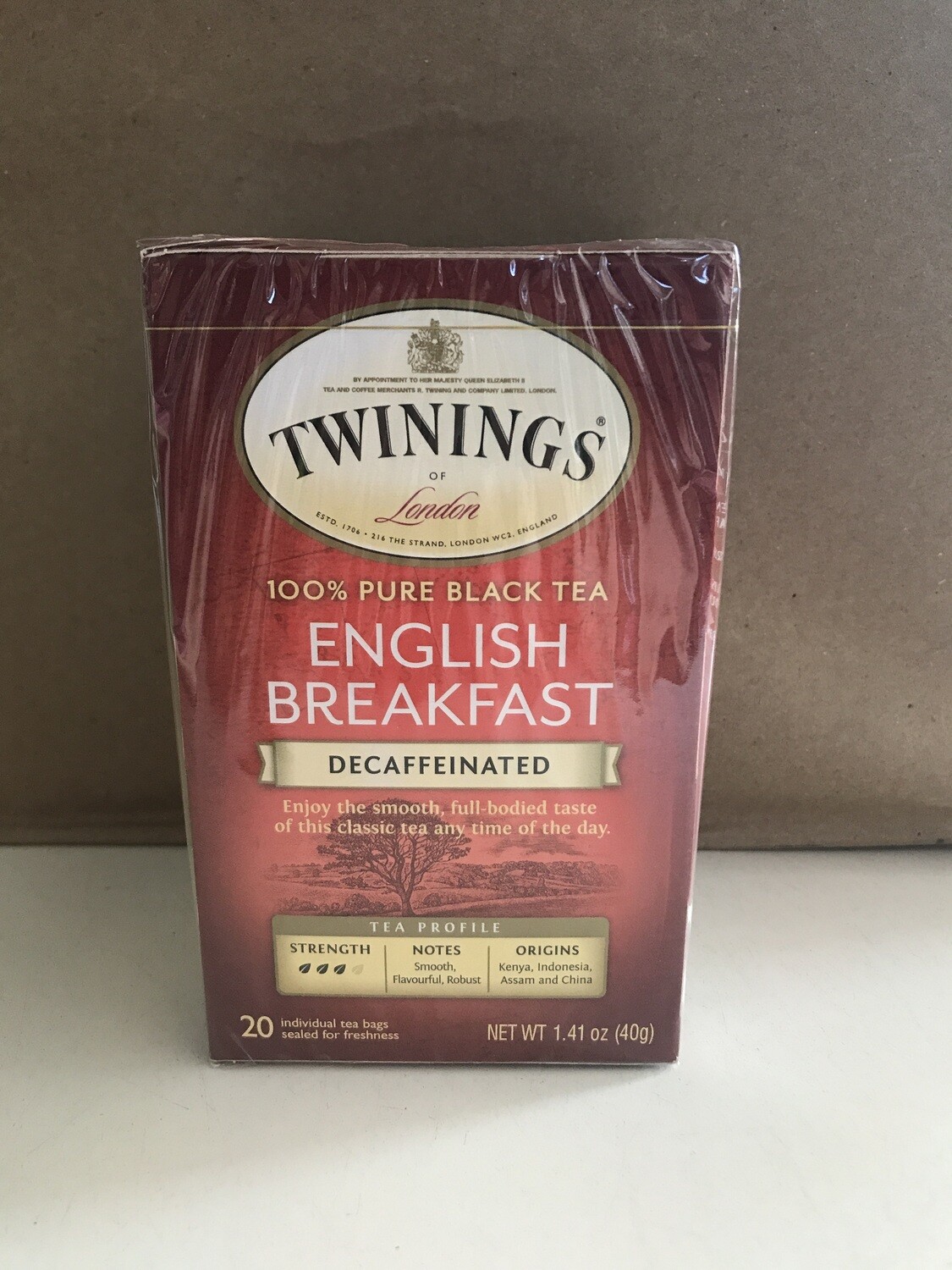 Grocery / Tea / Twinings Decaf English Breakfast Tea