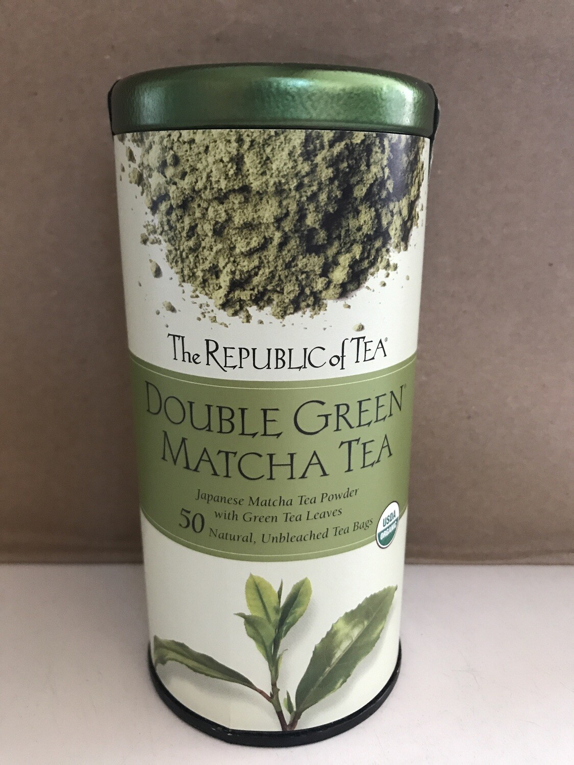 Grocery / Tea / Republic of Tea, Double Green Matcha Tea Organic USDA (50 Tea Bag)