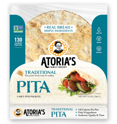 Bread / Pita / Atoria's Traditional Pita, 6 ct