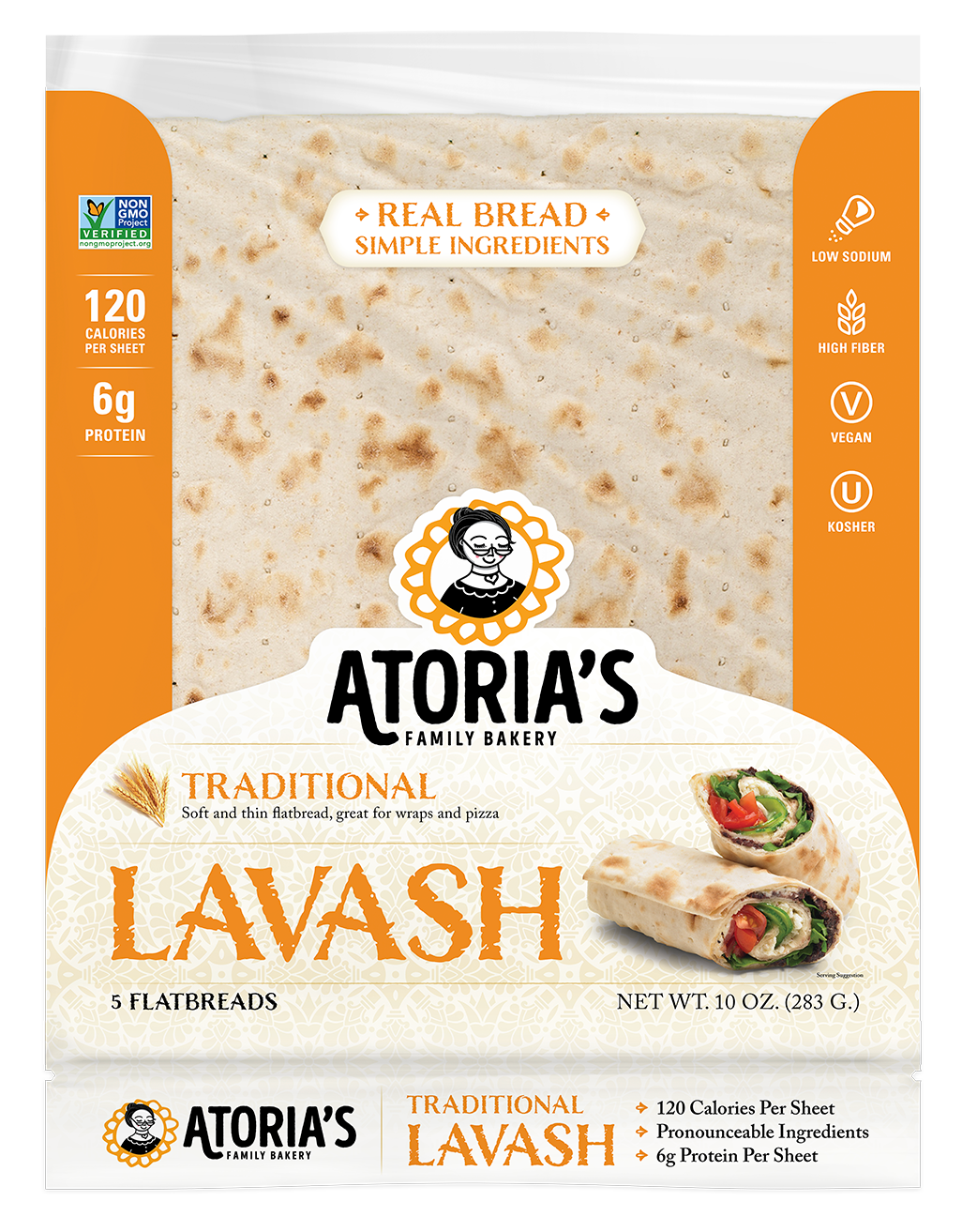 Bread / Pita / Atoria's Traditional Lavash, 10 oz