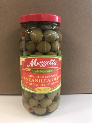 Grocery / Condiments / Mezzetta Manzanilla Olives with Pimento, 10 oz