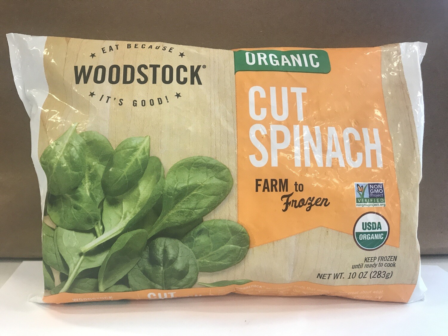 Frozen / Vegetables / Woodstock Spinach, 10 oz