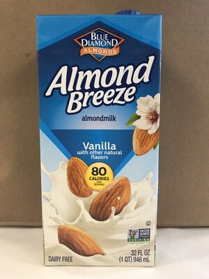 Dairy / Plant Based / Almond Breeze Vanilla, 32 oz