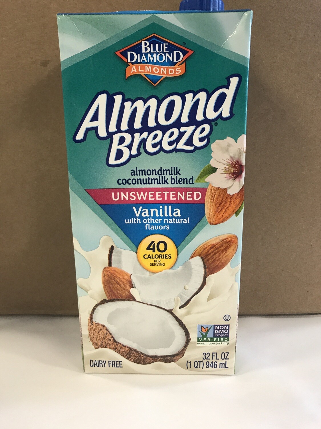 Dairy / Plant Based / Almond Breeze Almond Coconut Vanilla Unsweetened, 32 oz.