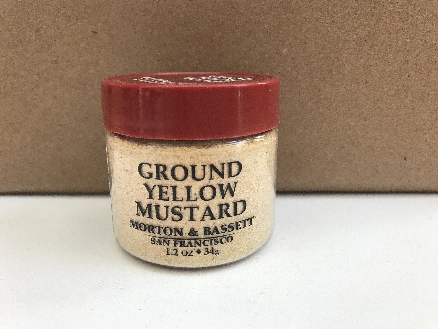 Grocery / Spice / Morton & Bassett Mustard Yellow Ground, 1.2 oz