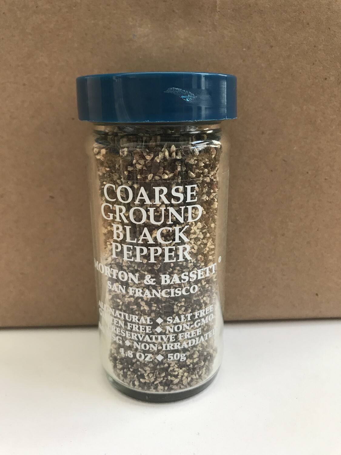 Grocery / Spice / Morton & Bassett Pepper Black Coarse Ground, 1.8 oz