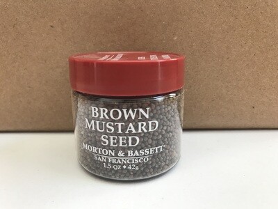 Grocery / Spice / Morton & Bassett Mustard Seed Brown, 1.5 oz