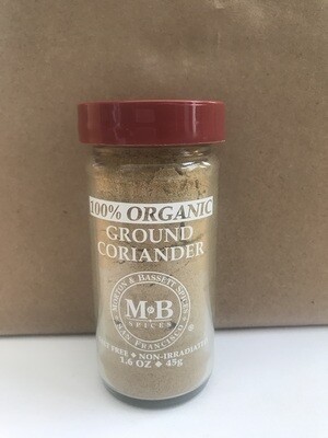 Grocery / Spice / Morton & Bassett Organic Coriander, 1.6 oz
