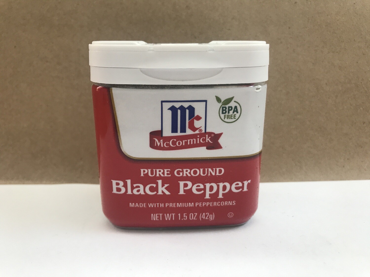 Grocery / Spice / McCormick Ground Black Pepper, 1.5 oz