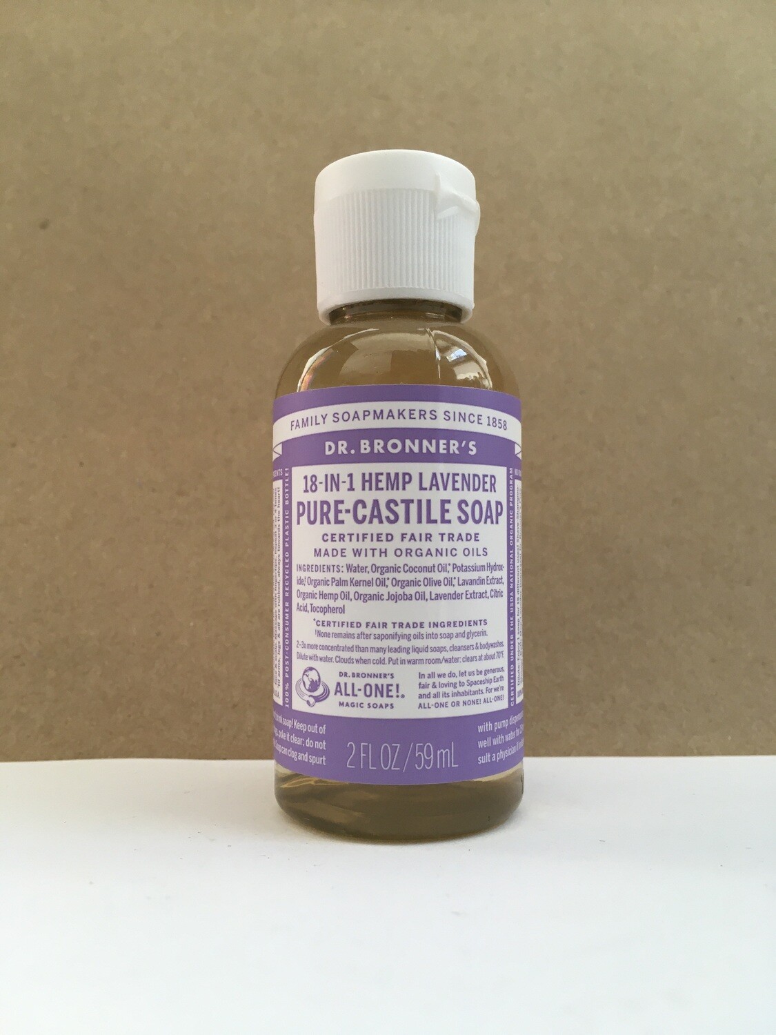 Health and Beauty / Soap / Dr. Bronner Liquid Lavender, 2 oz