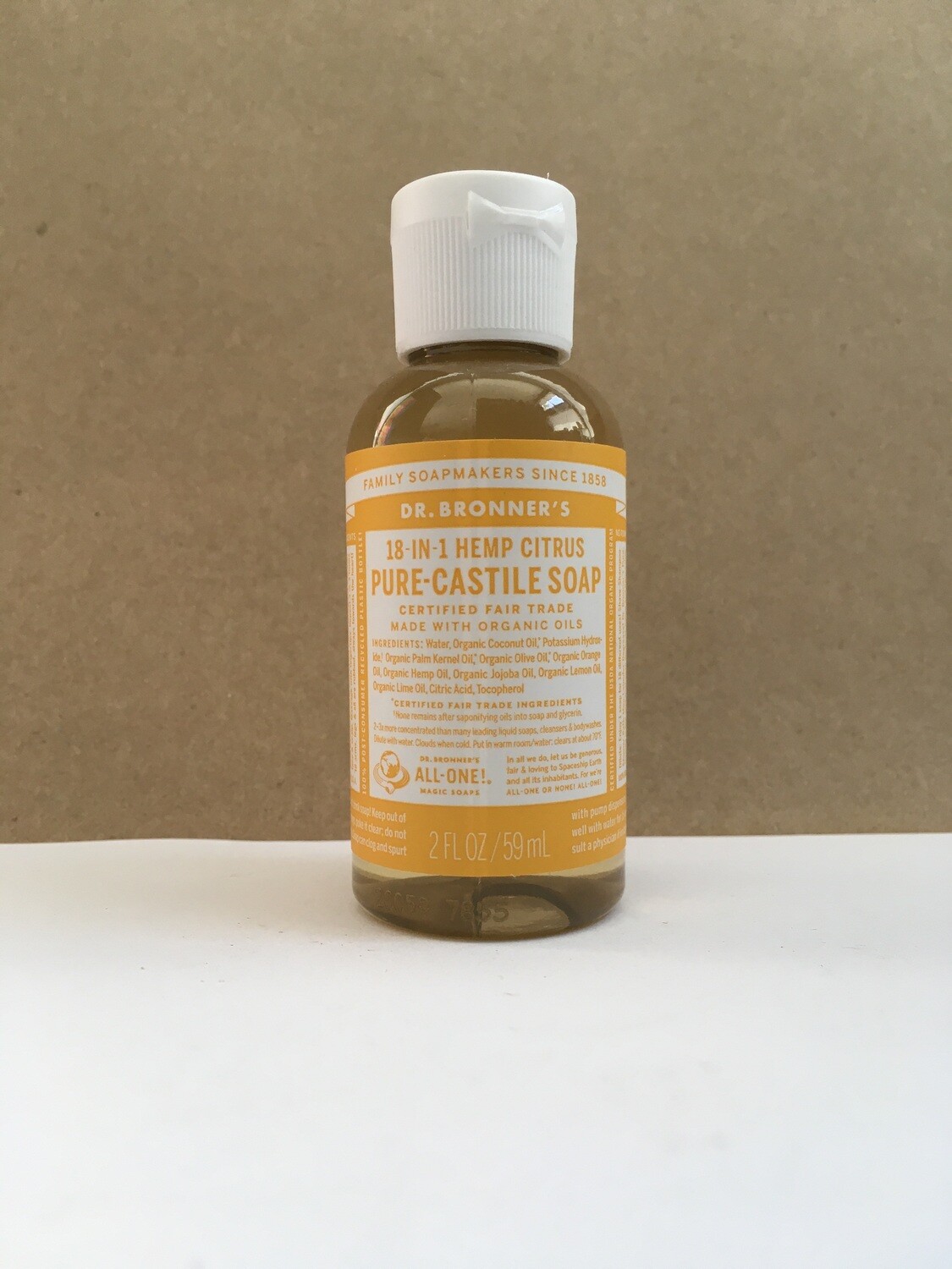 Health and Beauty / Soap / Dr. Bronner Liquid Citrus, 2 oz