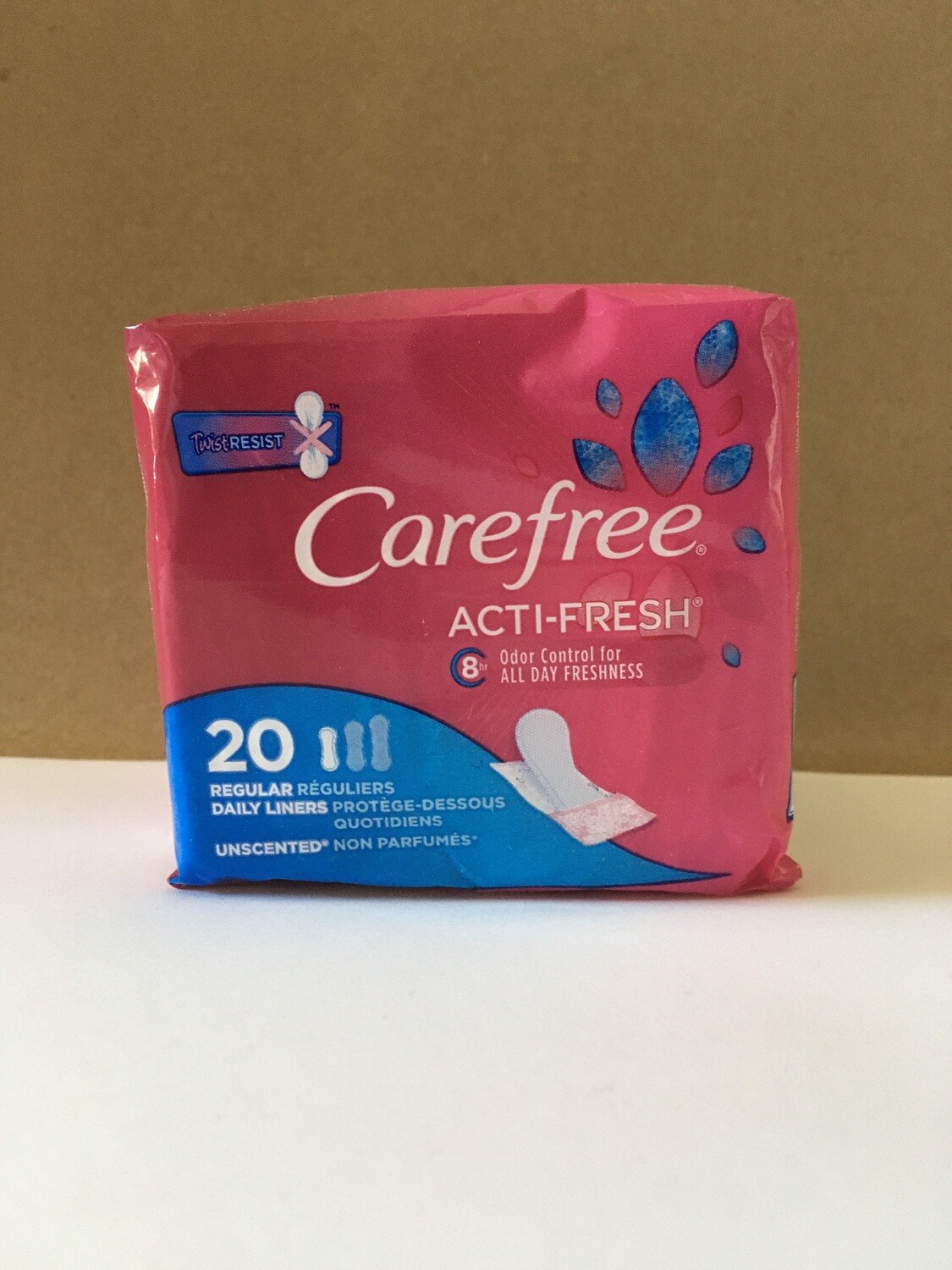 Health and Beauty / Feminine Products / Carefree Pantiliners 20ct