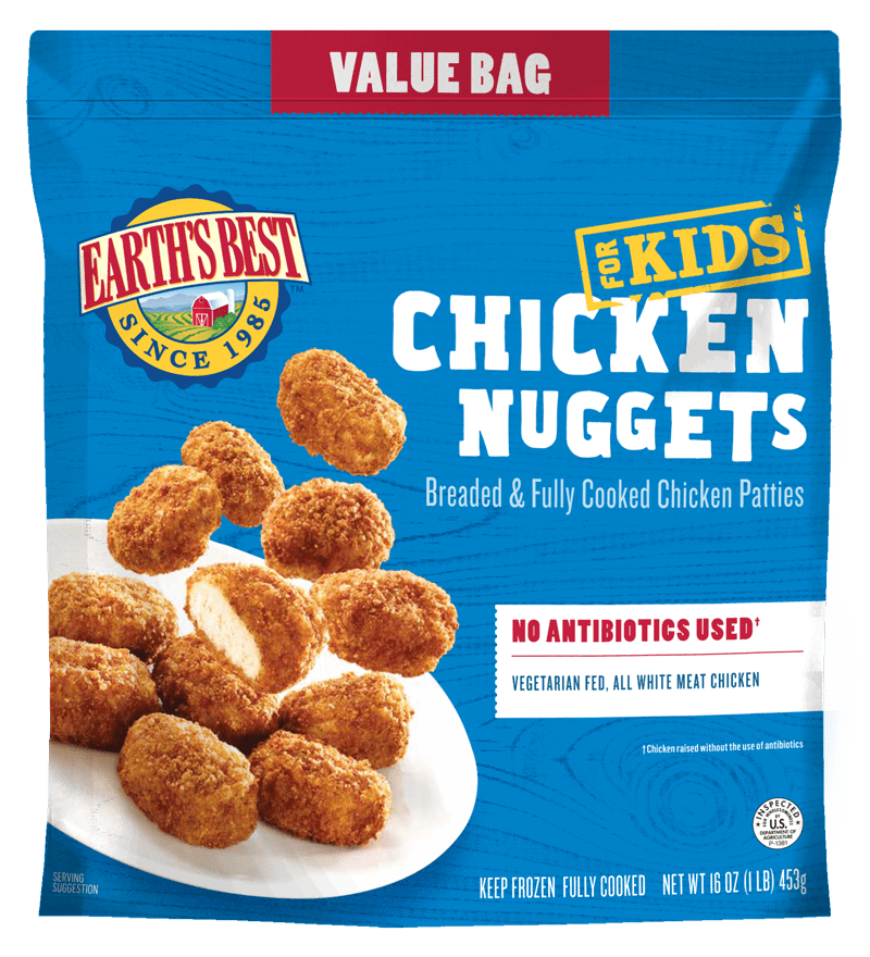 Frozen / Entree / Earth's Best Chicken Nuggets Value Bag, 16 oz