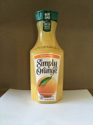 Beverage / Juice / Simply Orange Juice Pulp Free, 52 oz.