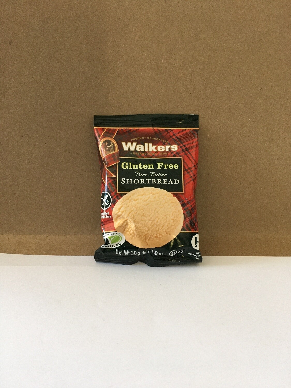 Cookies / Single Serve / Walkers Gluten Free Shortbread Round 1.2oz
