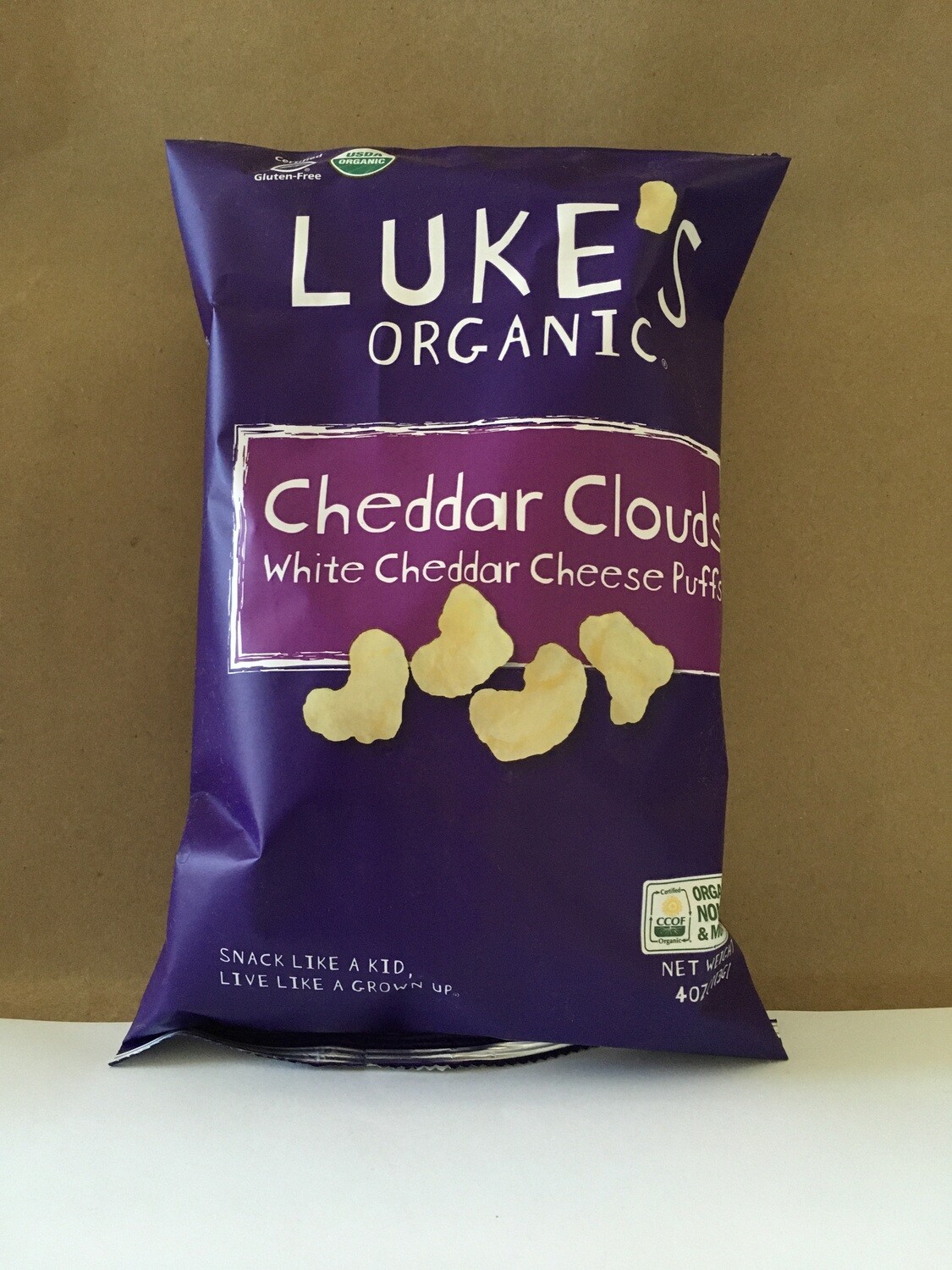 Grocery / Snack / Luke's Organic Cheddar Clouds, 4 oz