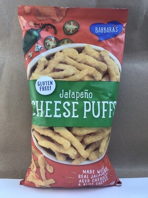 Chips / Big Bag / Barbara's Jalapeno Cheese Puffs, 7 oz