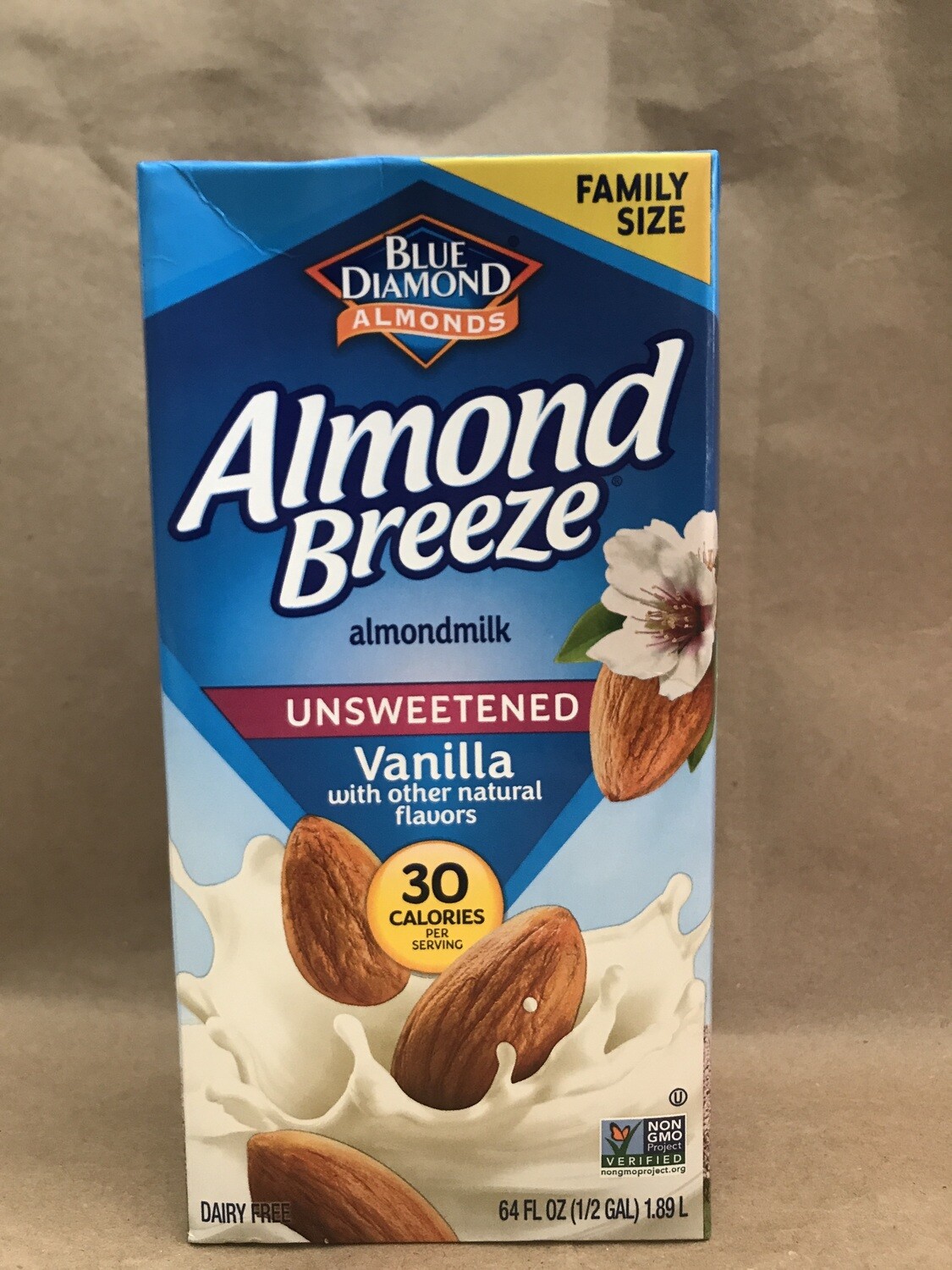 Dairy / Plant Based / Almond Breeze Vanilla Unsweetened, 64 oz