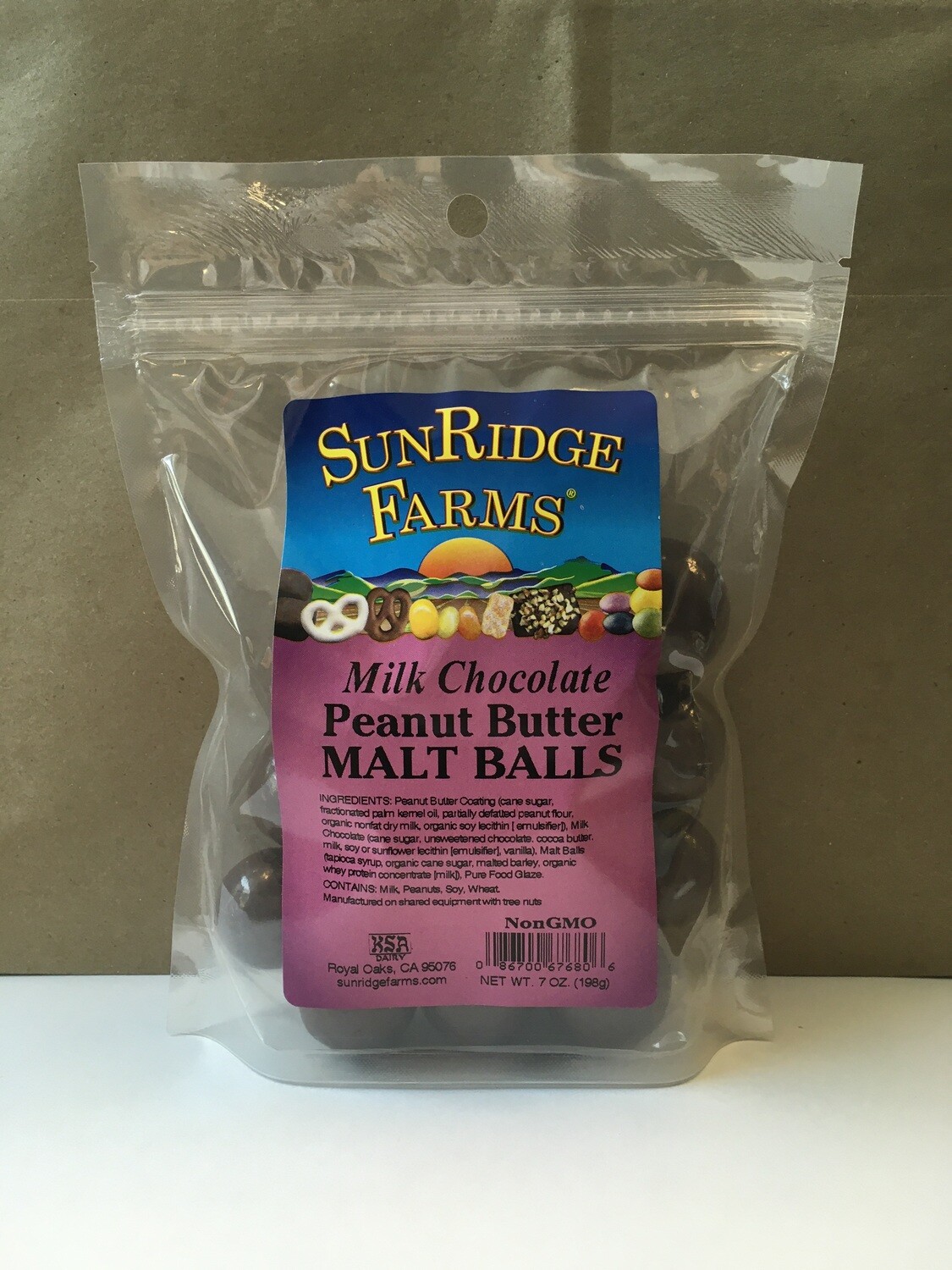 Bulk / Candy / Milk Chocolate Peanut Butter Malt Balls, 7 oz