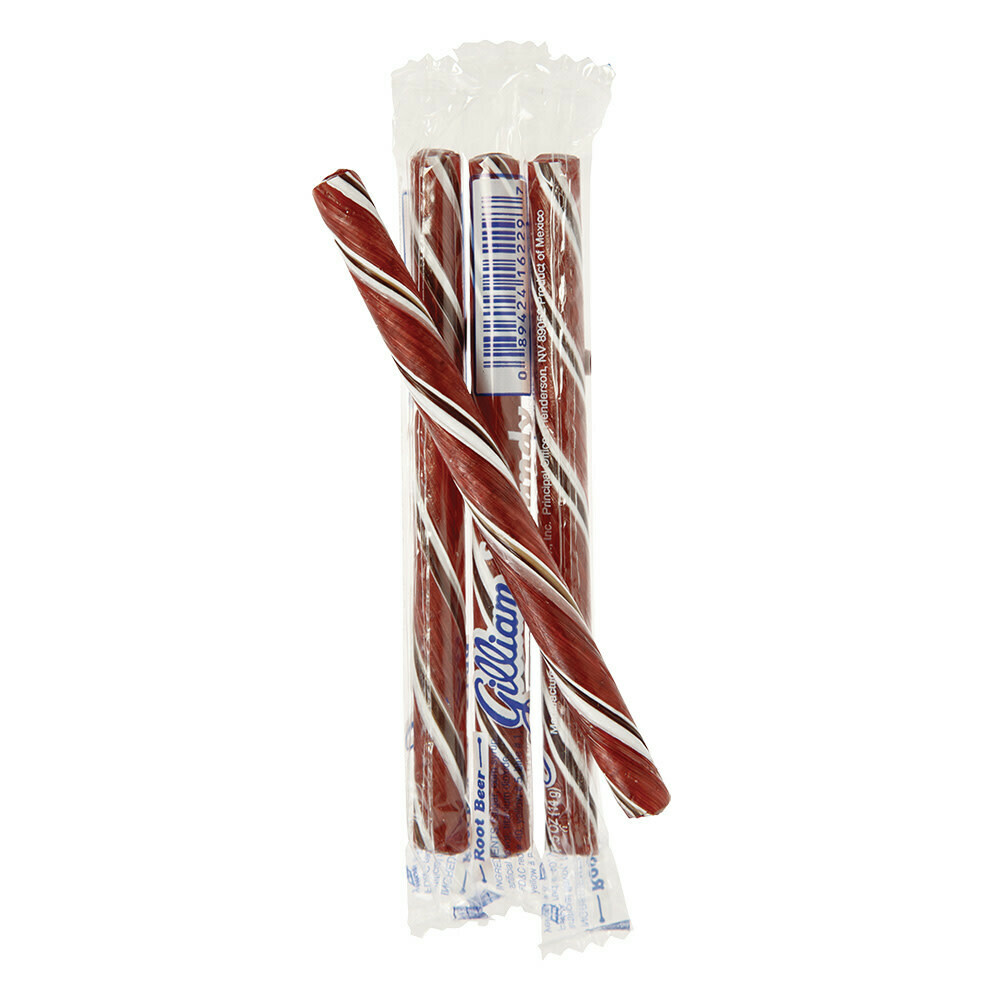 Candy / 25-Cent Candy / Gilliam Candy Stick - Rootbeer