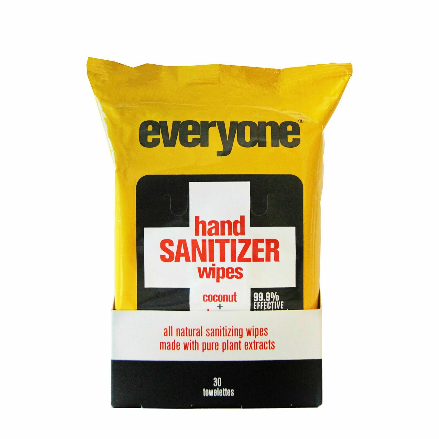 Health and Beauty / Hand Sanitizer / Everyone Wipes Hand Sanitizer Coconut & Lemon 30 pk (Limit 1 Per Customer)