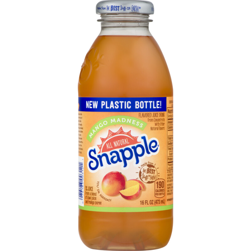 Beverage / Juice / Snapple Mango Madness, 16 oz