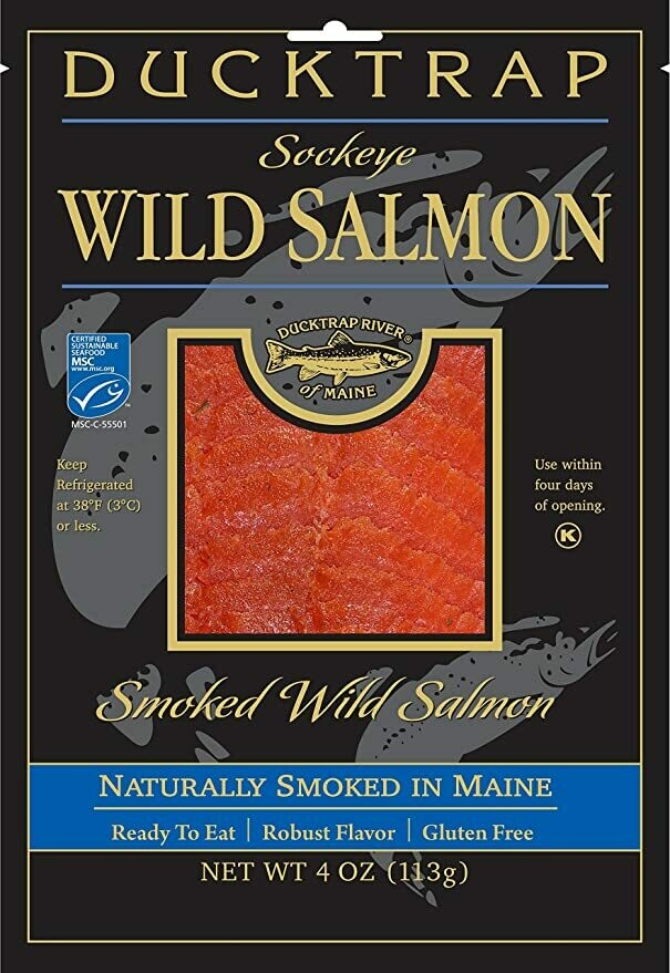 Deli / Meat / Ducktrap River Smoked Wild Sockeye Salmon, 4 oz