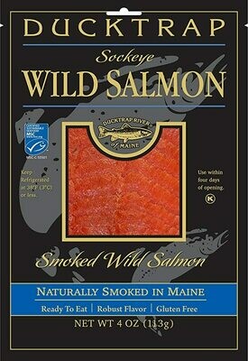 Deli / Meat / Ducktrap River Smoked Wild Sockeye Salmon, 4 oz.
