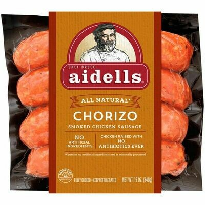 Deli / Meat / Aidell's Sausage, Smoked Chicken Chorizo, 12 oz