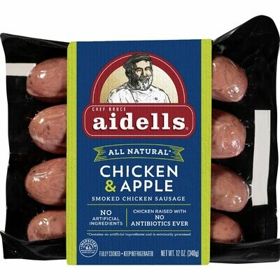 Deli / Meat / Aidells Chicken Apple Sausage, 12 oz