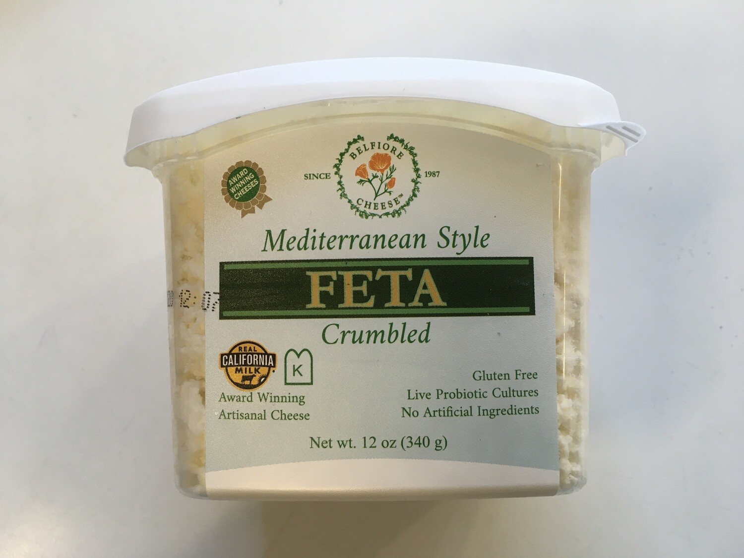 Deli / Cheese / Belfiore Crumbled Feta, 12 oz