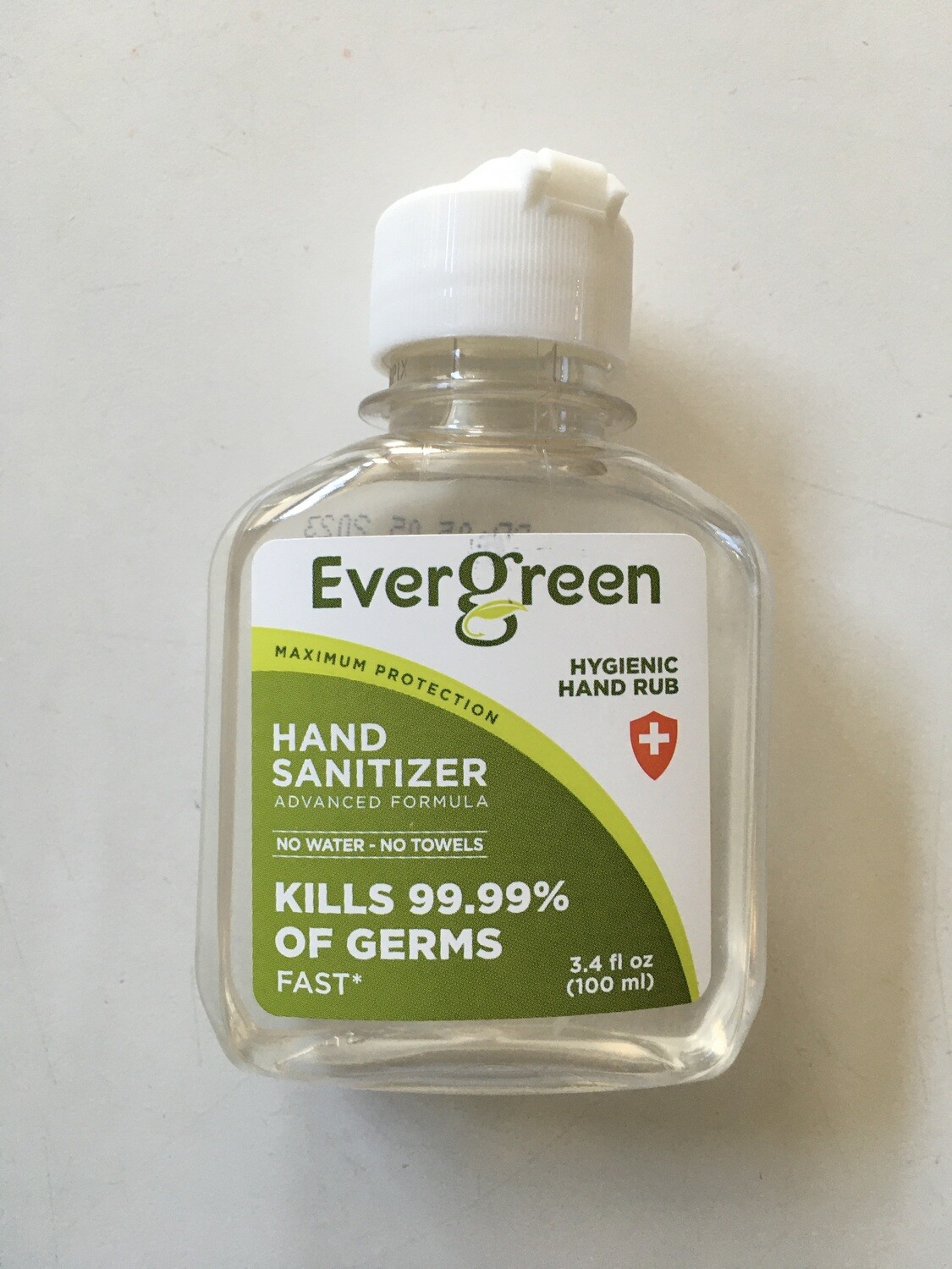 Health and Beauty / Hand Sanitizer / Evergreen Hand Sanitizer, 3.4 oz