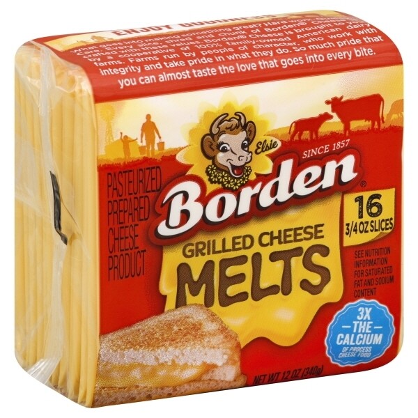 Deli / Cheese / Borden Grilled Cheese Melts, 12 oz