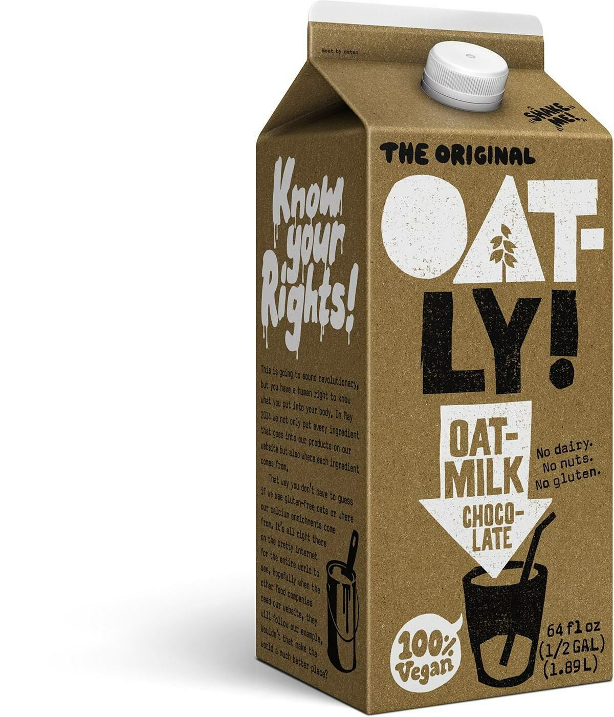 Dairy / Plant Based / Oatly Oatmilk Chocolate, half gallon