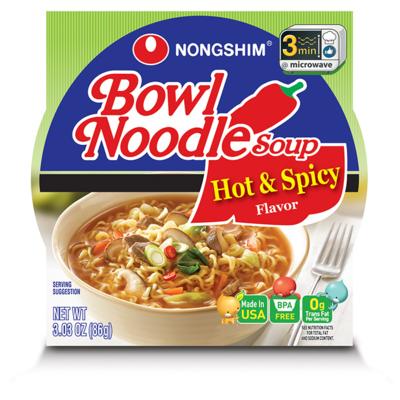 Grocery / International / Bowl Noodle, Hot & Spicy