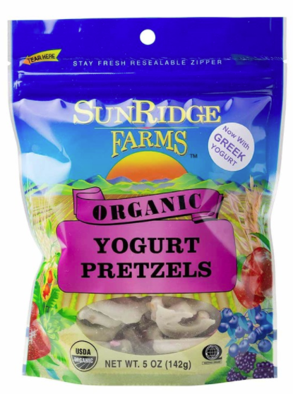 Bulk / Candy / Organic Greek Yogurt Pretzels, 5 oz