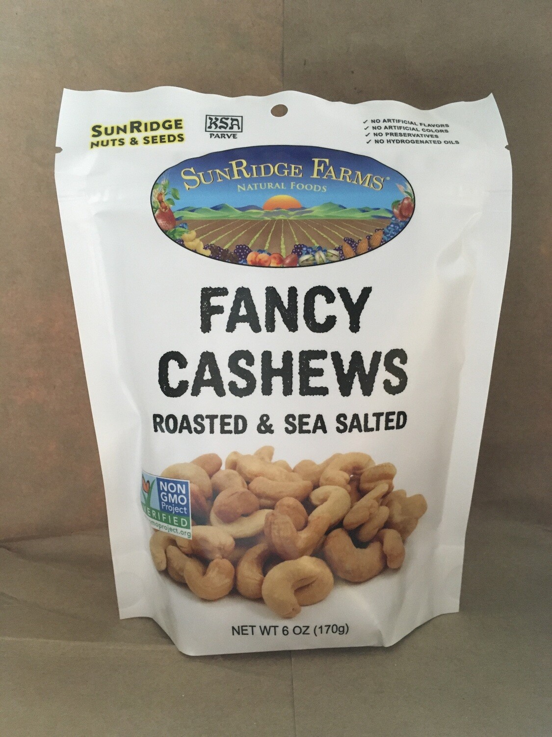 Bulk / Nuts / Roasted & Salted Cashews, 6 oz