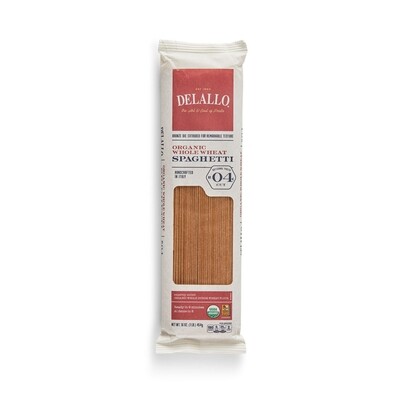 Grocery / Pasta / De Lallo Organic Whole Wheat Spaghetti, 1 lb