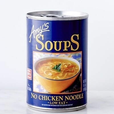 Grocery / Soup / Amy's Low Fat No-Chicken Noodle Soup