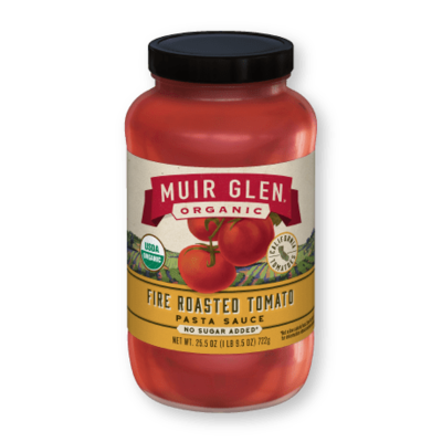 Grocery / Sauces / Muir Glen Fire Roasted Tomato Sauce, 23.5 oz